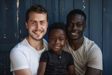 Obraz premium Happy family smiling and posing for a portrait