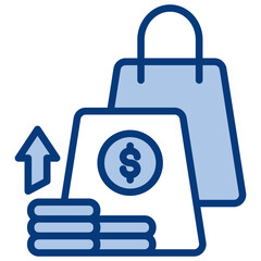 Overpriced Blue Icon