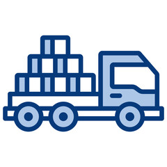 Logistics Blue Icon