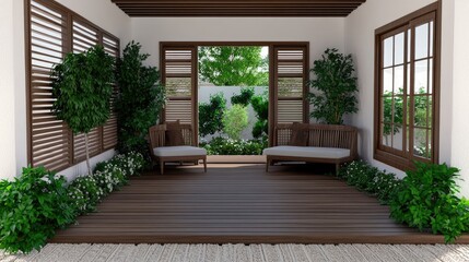 Explore a serene tiny house featuring a Japanese garden on the roof, embracing minimalist architecture and tranquility