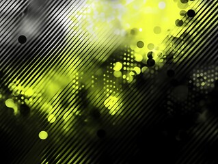A digitally created abstract illustration showcasing lines and yellow light
