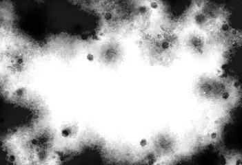 Abstract grunge black and white distressed texture background, Isolated on transparent background, PNG