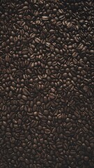 coffee beans background,Coffee beans and ground coffee in warm, earthy tones creating an artistic texture. A perfect composition for advertising coffee brands, cafes, and gourmet food industries.