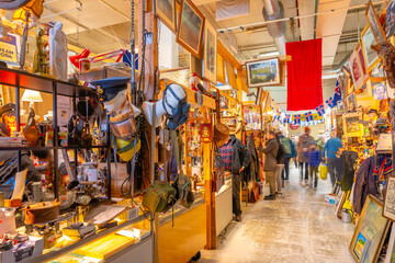 View of interior of the Kolaportid (fleamarket), Reykjavik