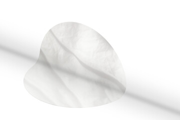 Blank Sticker Texture Lable Tag For Mockup Template