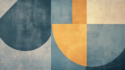 Digital backdrop, clean sharp lines, geometric, muted blue, soft grey. Bold accents, warm yellow,...