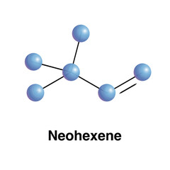 Neohexene Hydrocarbon Compound With Chemical Formula C6H12. Precursor to commercial synthetic musk perfumes. Print