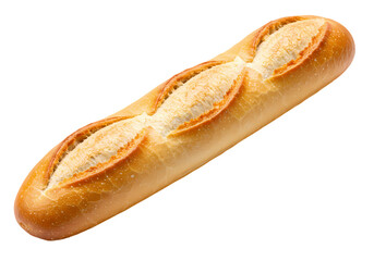 Crispy Crusty French Bread on Transparent  background