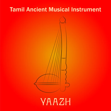 Tamil Ancient Old Music String Instrument Yazh Yaazh Harp Types Darasuram Sculpture  