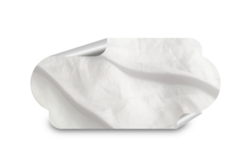 Blank Sticker Texture Lable Tag For Mockup Template