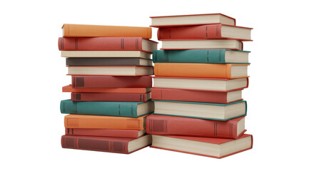 Isolated Stack of Books