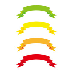 ビタミンカラーのふかふかリボンセット