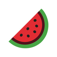 water mellon slice on white background.eps