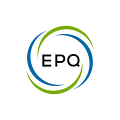 EPQ creative minimalist letter logo.