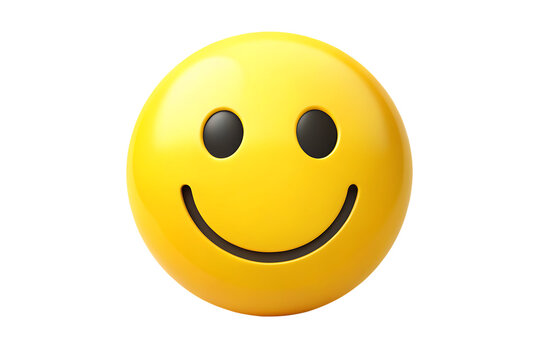 Minimalistic Cartoonish Flat Matte Happy Smiley Face Icon isolated on white background PNG. GENERATIVE AI