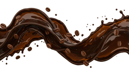 Isolated Coffee Splash