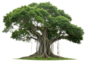 Majestic Banyan Tree PNG – Transparent Background for Versatile Design