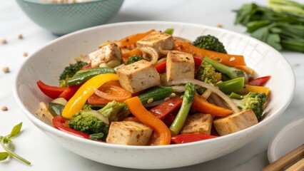 Asian Stir-Fried Tofu with Vegetables – Healthy Vegan Dish