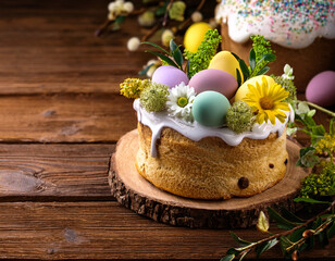 easter still life with eggs
