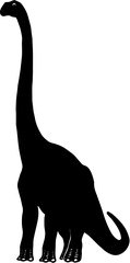 dinosaur silhouette isolated on white