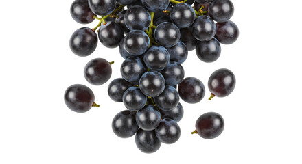 Blackcurrants: Fresh & Juicy Berries on Transparent  background