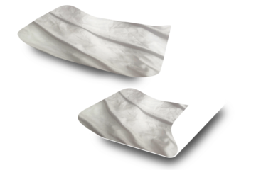 Blank Sticker Texture Label Set For Mockup Template