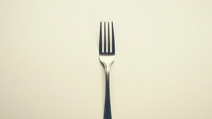 Minimalist Fork on White Background  Elevating Everyday Elegance with Simplicity isolated on white background