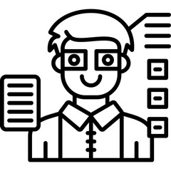 Fototapeta premium Glasses Icon Vector Element