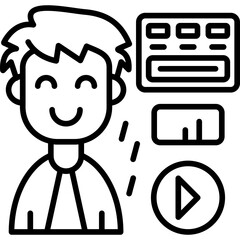 Augmented Reality Icon Vector Element