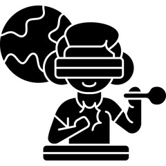 Virtual Reality Icon Vector Element