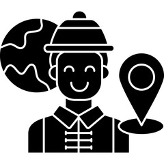 Global Location Icon Vector Element