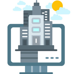 Panoramic Icon Vector Element