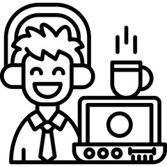 Overwork Icon Vector Element