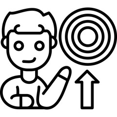 Ambition Icon Vector Element