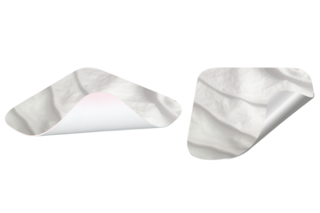 Blank Sticker Texture Label Set For Mockup Template