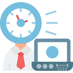 Hard Work Icon Vector Element