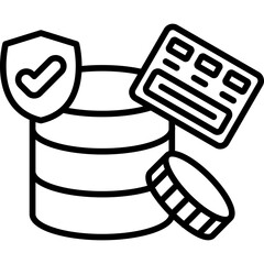 Safe Payment Icon Vector Element