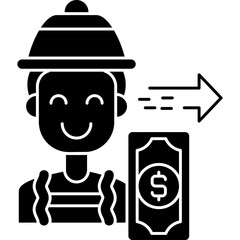 Send Money Icon Vector Element