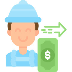 Send Money Icon Vector Element