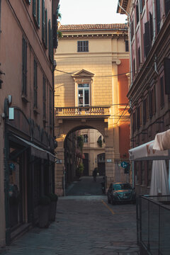 Morning view of Bologna street