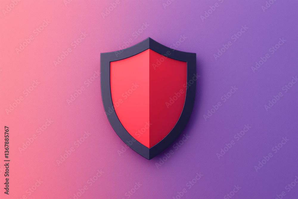 Poster a minimalist vector of a protected data file encased in shield graphics, visualizing digital asset