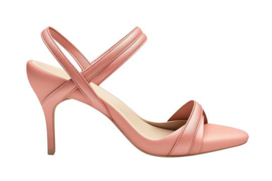 Elegant blush pink satin heels, perfect for a summer wedding or romantic evening, showcasing delicate crisscross straps and a sleek pointed toe design on a clean white background.