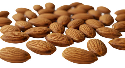 Almonds: Healthy Nuts, High Resolution on Transparent  background