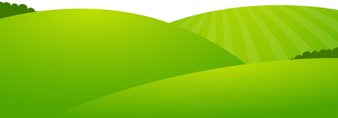 Obraz premium Green Hills Illustration 