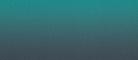 Dark cyan illuminated on charcoal, grainy color gradient background, noise texture effect, copy space