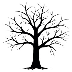 Obraz premium tree silhouette vector