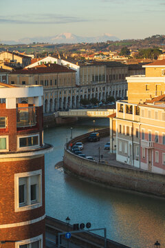 View of Italian town Senigallia