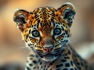 Obraz premium close up of a leopard