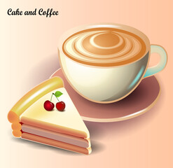 Delicious coffee and pastry.Cute item for a coffee shop and whatnot