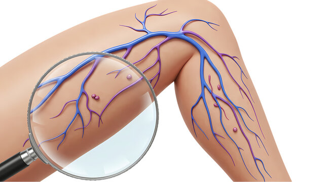 Varicose Veins: Image, Diagnosis on Transparent  background